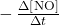 -\phantom{\rule{0.2em}{0ex}}\frac{\Delta \left[\text{NO}\right]}{\Delta t}