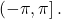 \ds \left(-\pi,\pi \right].
