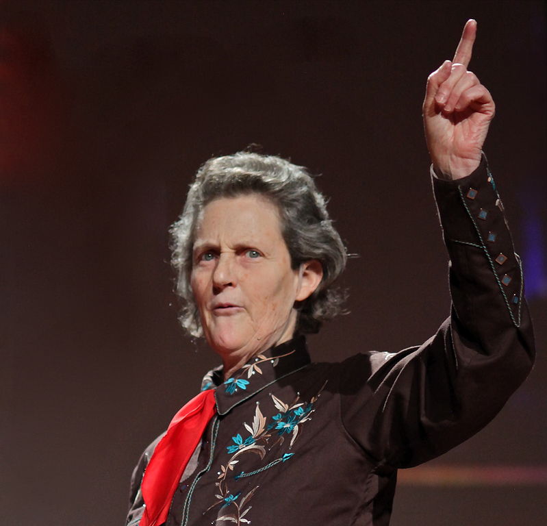 A photograph of Dr. Temple Grandin