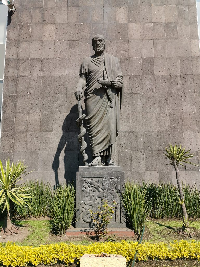 A statue of Hippocrates