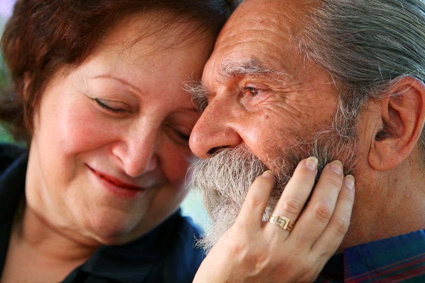 An old woman and man