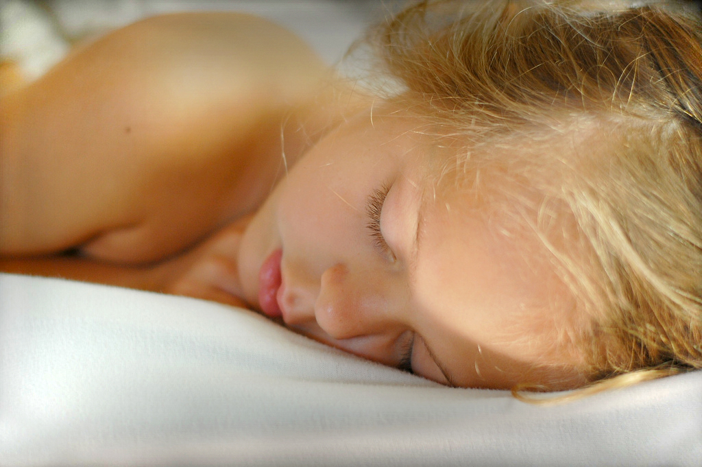 A girl sleeping