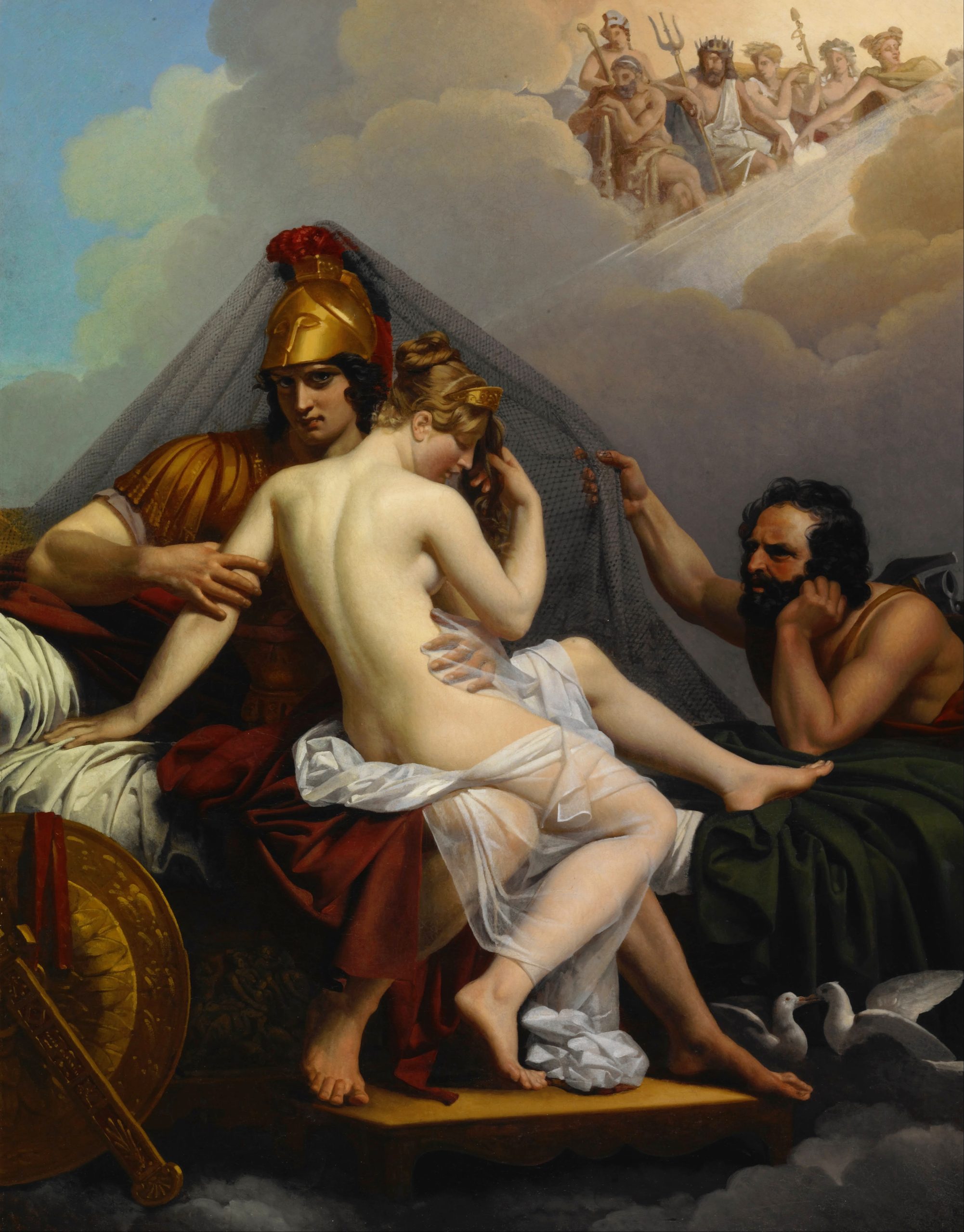 A painting of Venus and Mars being surprised by Vulcan