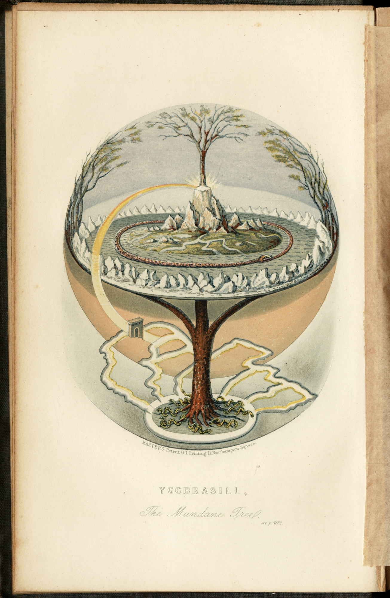 An illustration of a tree within a sphere containing natural environments