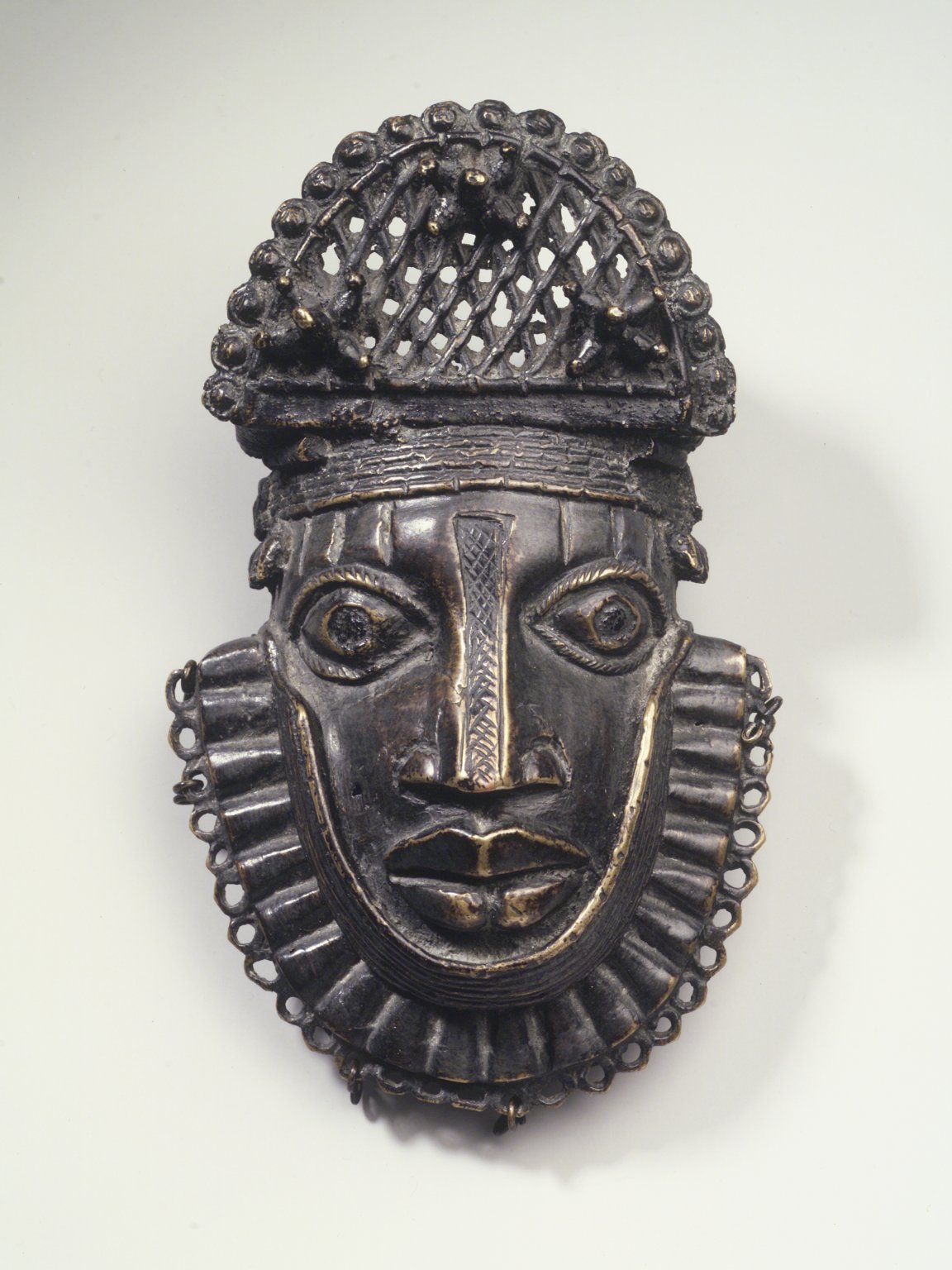 An ornate mask from the 18th century.