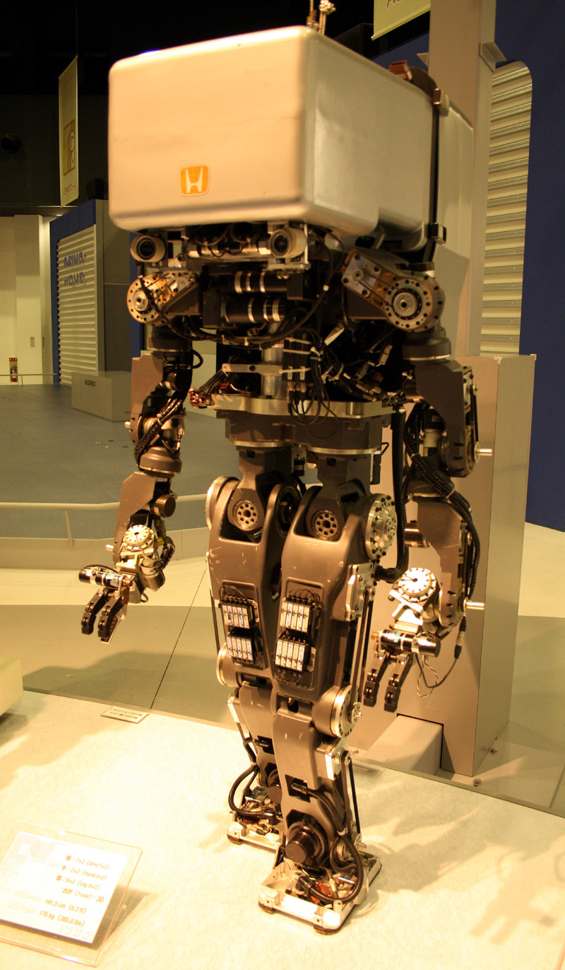 A human-like robot on display